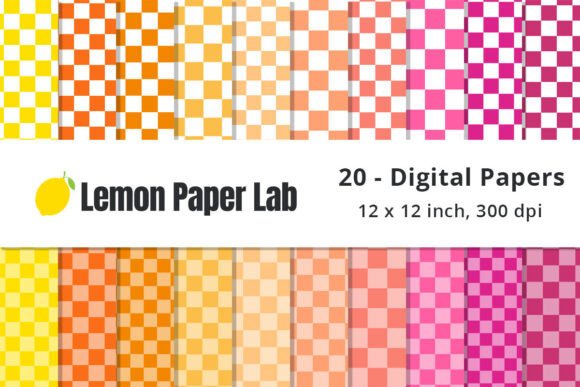 Download Warm Checkered Digital Background Papers - Checkered Collection