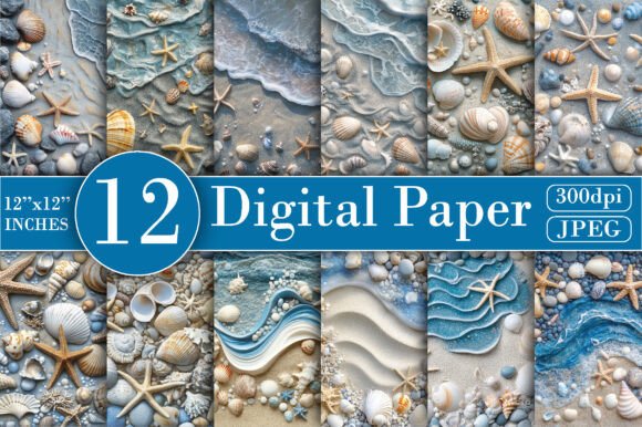 Download Mermaid Mosaic Background Digital Paper - Mermaid Collection