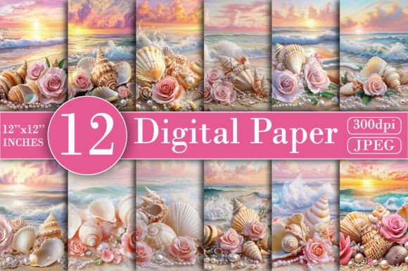 Download Mermaid Mosaic Background Digital Paper - Mermaid Collection