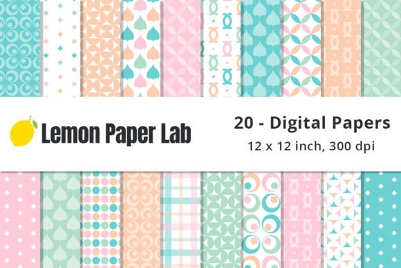 Download Pastel Digital Scrapbook Paper - Scrapbook paper Collection