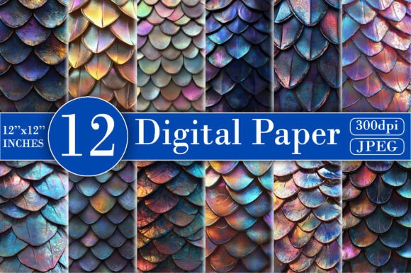 Download Pastel Mermaid Digital Paper - Mermaid Collection
