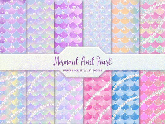 Download Mermaid and Pearls Background - Mermaid Collection