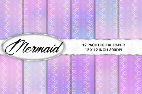 Download Mermaid Scales Digital Paper - Mermaid Collection
