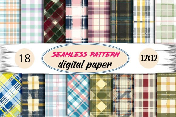 Download Plaid Seamless Digital Paper - Plaid Collection