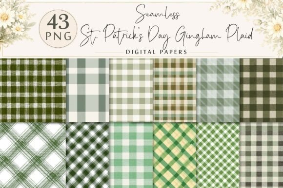 Download St. Patrick’s Day Gingham Plaid Pattern - Plaid Collection