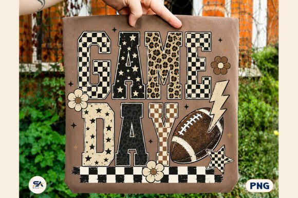 Download Checkered Game Day Football PNG Leopard - Checkered Collection