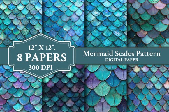 Download Mermaid Scales Pattern Backgrounds - Mermaid Collection