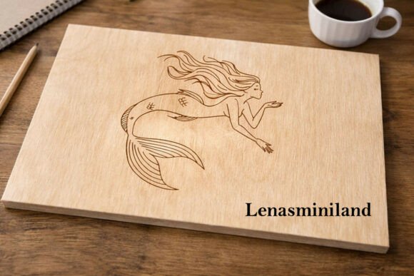 Download Laser Engraving Mermaid Digital File - Mermaid Collection