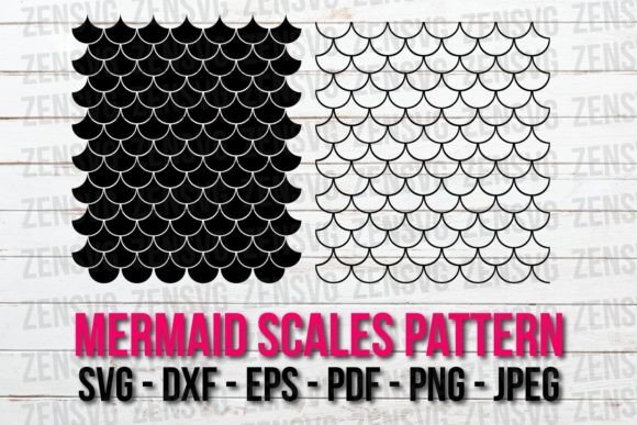Download Mermaid Scales Pattern SVG Cut File - Mermaid Collection