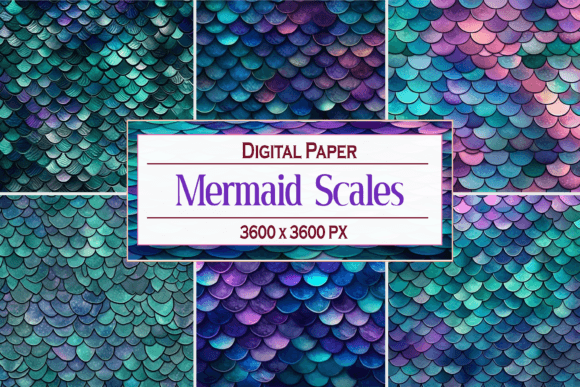 Download Mermaid Scales Pattern - Mermaid Collection