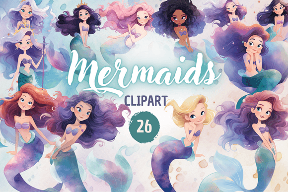 Download Mermaids - Clipart - Mermaid Collection