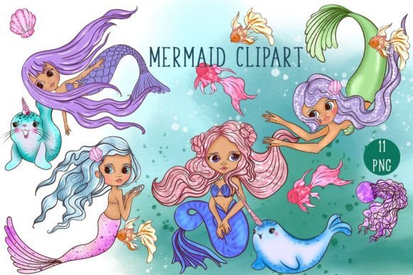 Download Mermaids &amp; Friends. Underwater World - Mermaid Collection