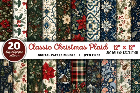 Download Classic Christmas Plaid Backgrounds - Plaid Collection