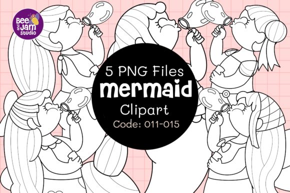 Download Mermaid Digital Stamp Coloring Page - Mermaid Collection
