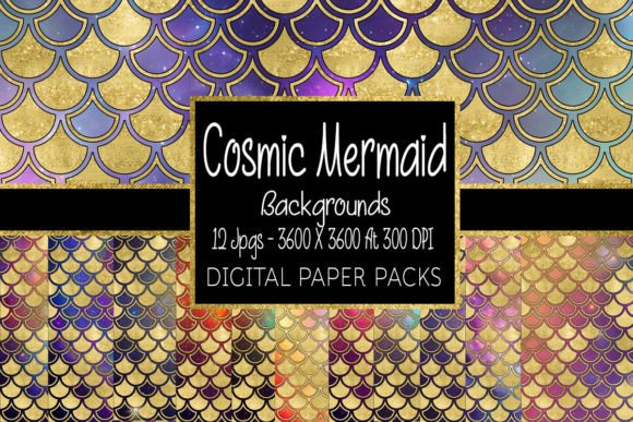 Download Cosmic Mermaid Background Papers - Mermaid Collection
