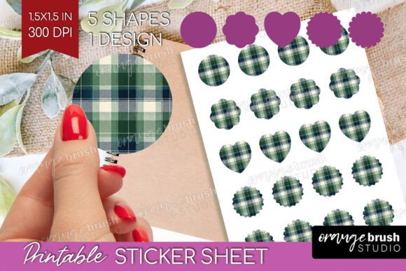 Download Tartan Plaid Printable Sticker Sheet - Plaid printable Collection