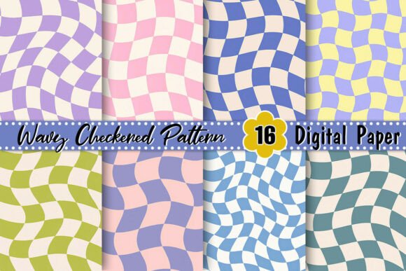 Download Wavy Distorted Checkered Pattern - Checkered Collection