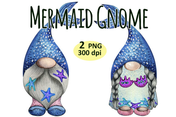 Download Mermaid Gnome, Summer Beach Clipart Png - Mermaid Collection