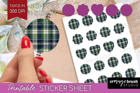 Download Tartan Plaid Printable Sticker Sheet - Plaid printable Collection